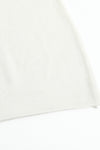 SWAYING/KNIT silk stitching contrasting color tube top skirt SW24SS2L12 white